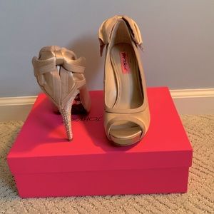 Betsey Johnson Caseyy Blush Satin